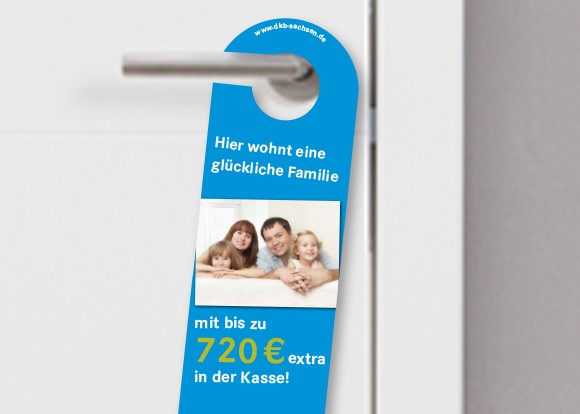 Flyer zur Vermietung als Türanhänger Kreativ Flyer Türanhänger enders Marketing