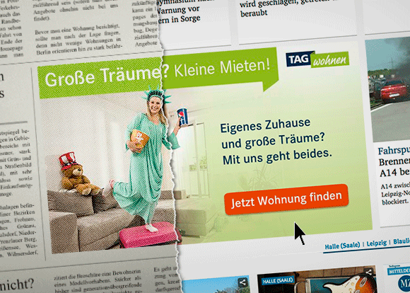 Animierte Banner erzielen mehr Aufmerksamkeit als statische Banner Online Banner animiert, online Werbung enders Marketing